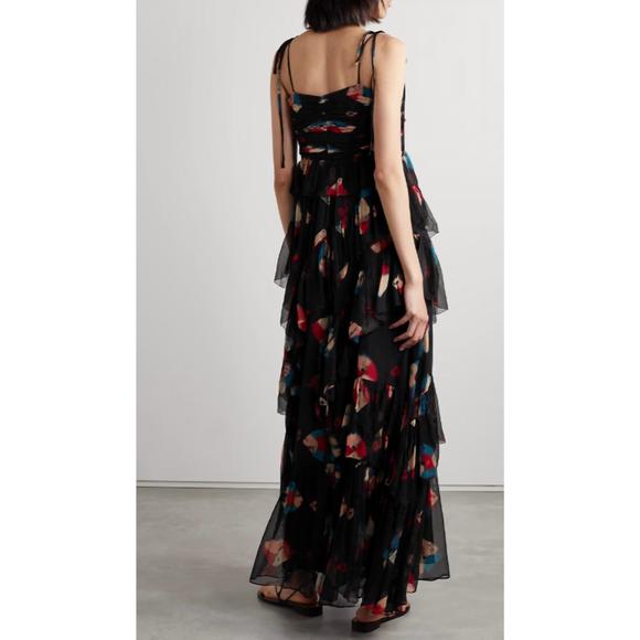 NEW ULLA JOHNSON women's aveline gown in nocturne - Picture 2 of 3